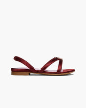 Load image into Gallery viewer, Adesa Sandal Satin - Bordeaux
