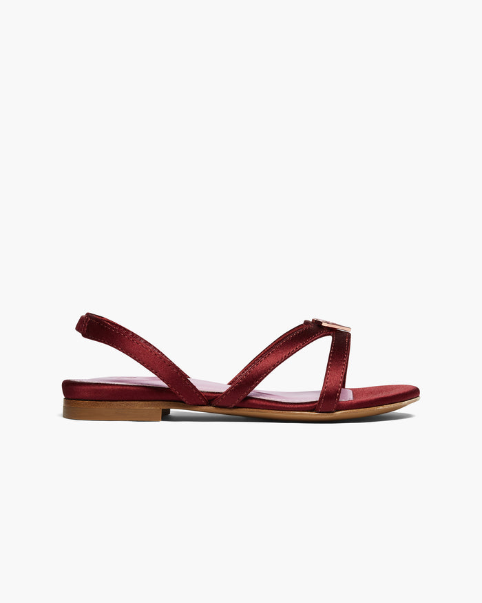 Adesa Sandal Satin - Bordeaux