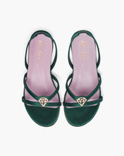 Load image into Gallery viewer, Adesa Sandal Satin - Emerald
