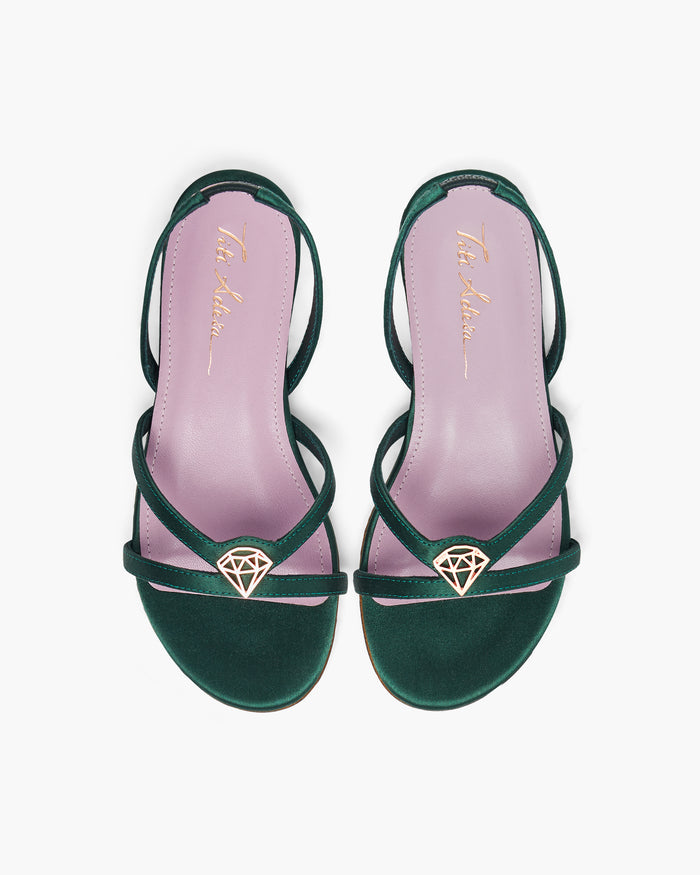 Adesa Sandal Satin - Emerald