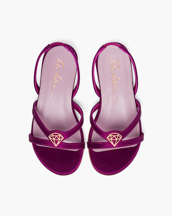Adesa Sandal Satin - Plum