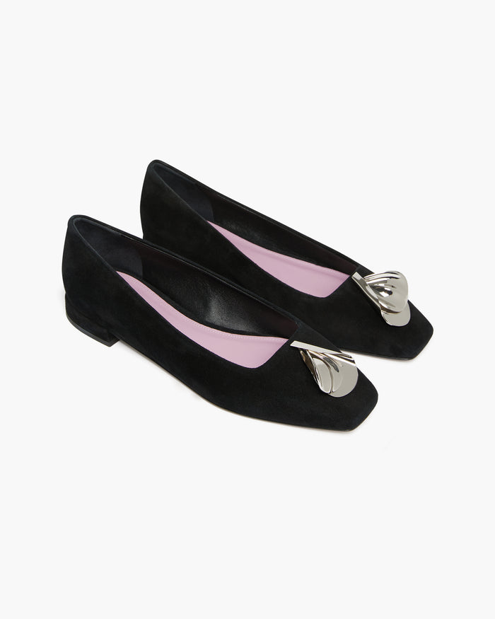 Égó 15 Ballerina Suede - Black