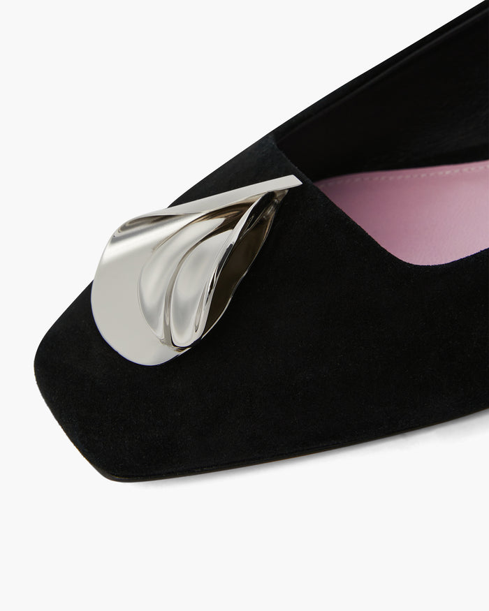 Égó 15 Ballerina Suede - Black